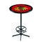 Holland Bar Stool Co 42" Black Chicago Blackhawks Pub Table L216B4228ChiHwk-R - alternate 1